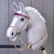 Bordeaux leatherette set - bridle, reins and martingale