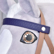 Complete bridle with noseband Brown Purple