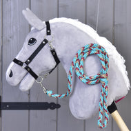 Hobby Horse - Braided lead rope turquise