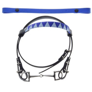 Bridle with 2 Headbands Blue (size M)