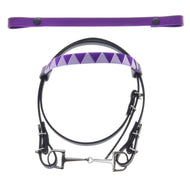 Bridle with 2 headbands purple (size M)
