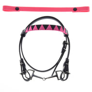 Bridle with 2 Headbands Pink (size M)