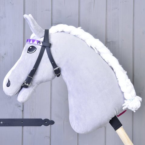 Bridle with 2 headbands purple (size M)