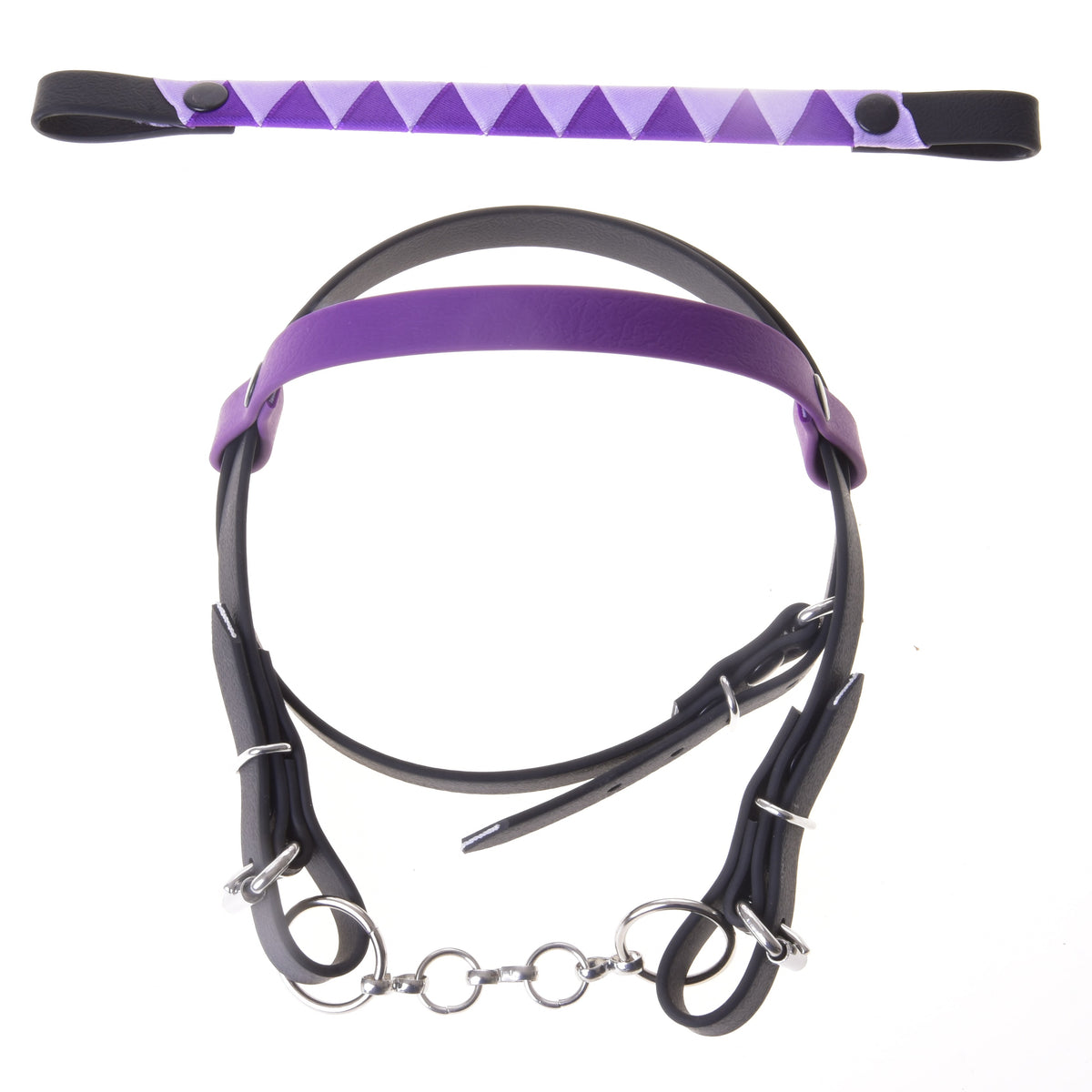 Bridle with 2 headbands purple (size M) Hobby Horse LarDen