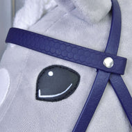 Komplettes Zaumzeug mit Nasenriemen Dark Purple