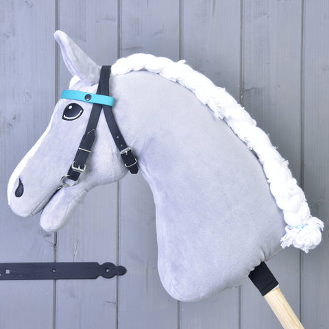 Bridle with 2 headbands turquoise (Size M)