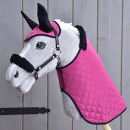 Set Pink Beauty (Ohrenkappe + Decke + Halfter mit Fell)