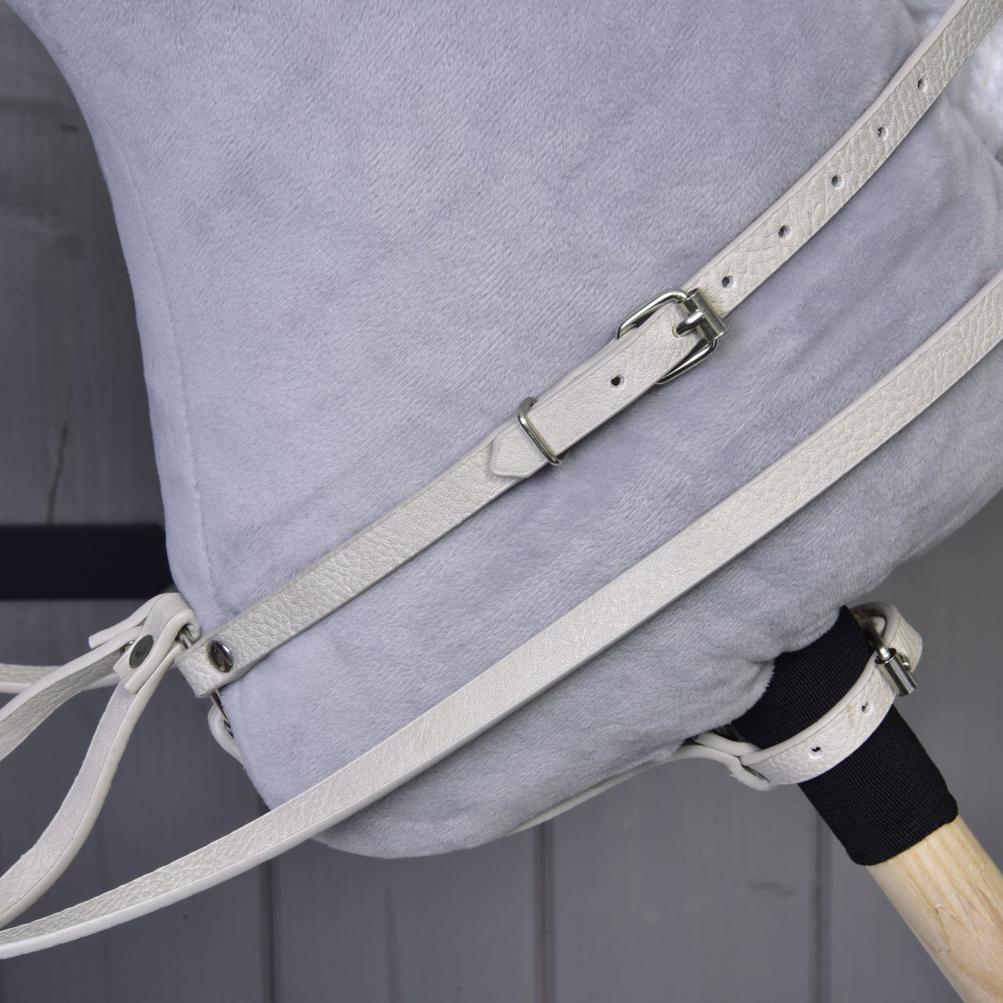 Aqua leatherette set - bridle, reins and martingale