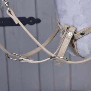 Bordeaux leatherette set - bridle, reins and martingale