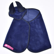 Set Dark Blue (ear bonnet + blanket)