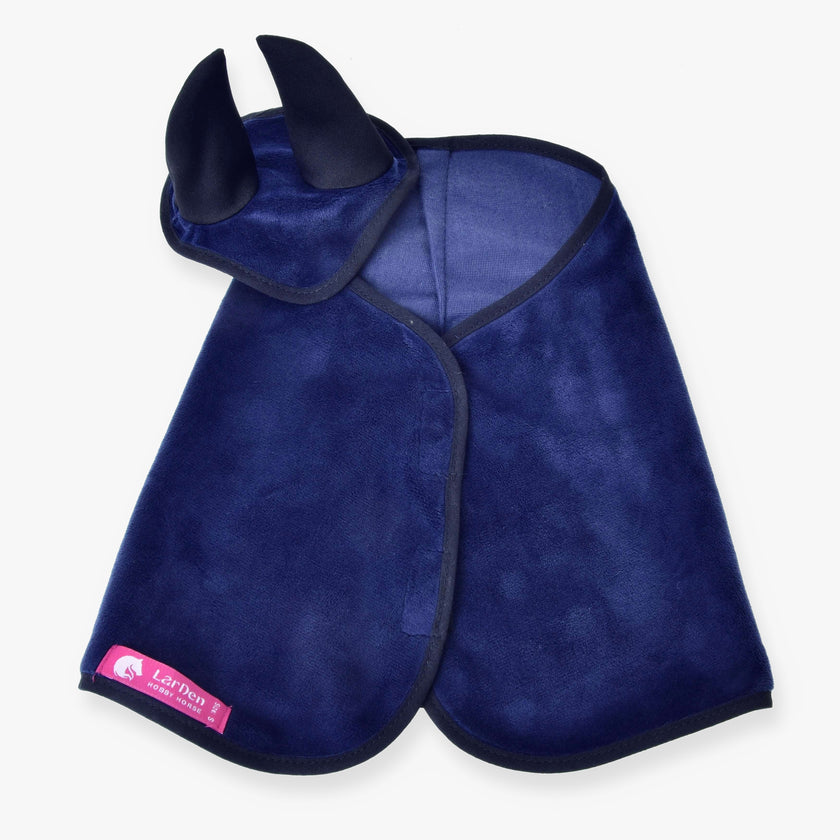 Set Dark Blue (ear bonnet + blanket)