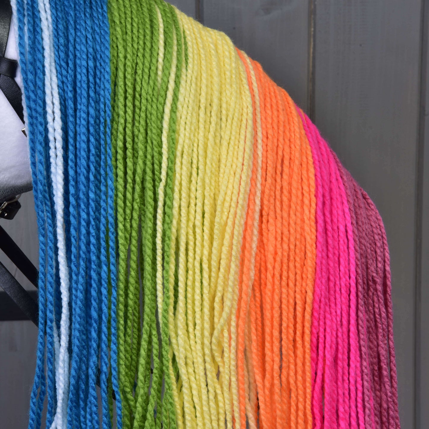 Hobby Horse Rainbow with Blue Halter