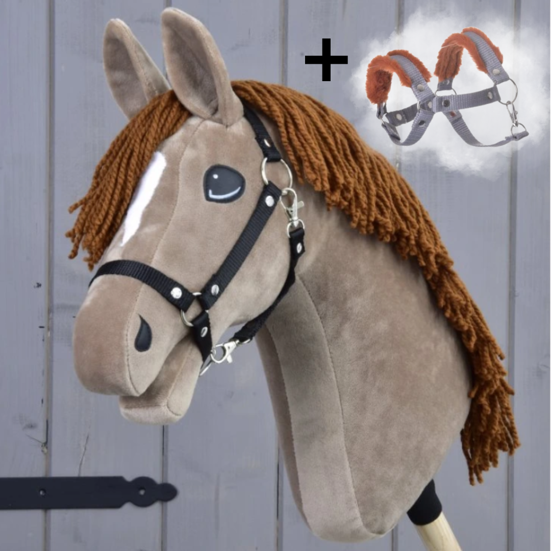 Hobby Horse Oliver with Black Halter + Fur Halter for FREE