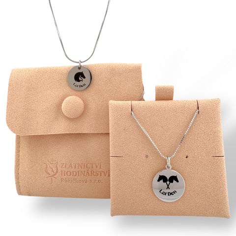 Necklace with LarDen pendant made of surgical stainless steel