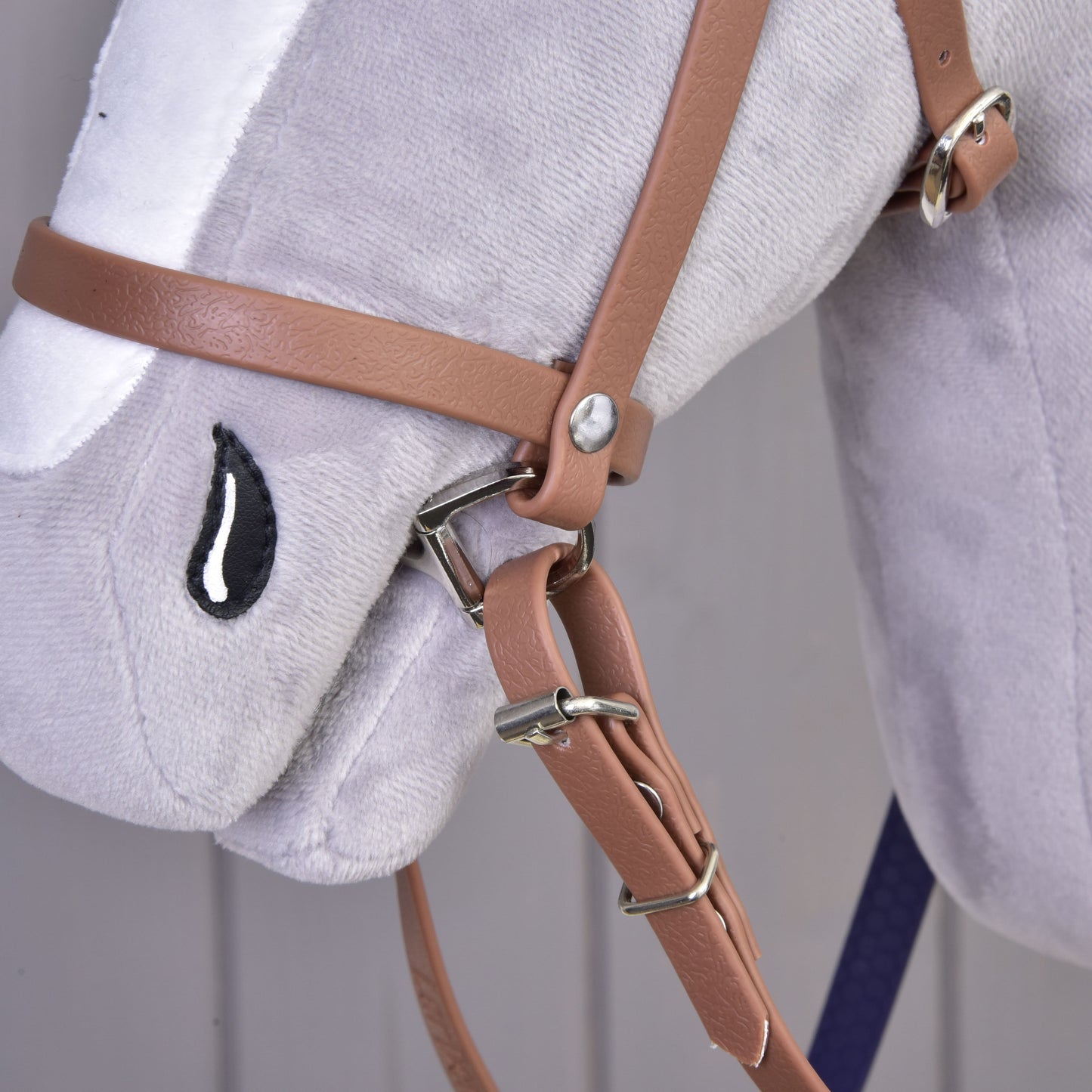 Complete bridle with noseband Brown Purple