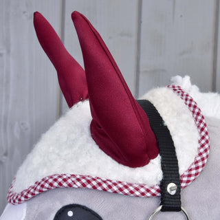 Ear bonnet cube red