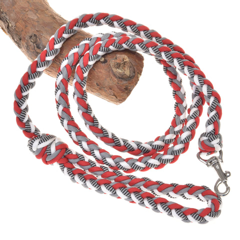 Hobby Horse - Braided leash red white
