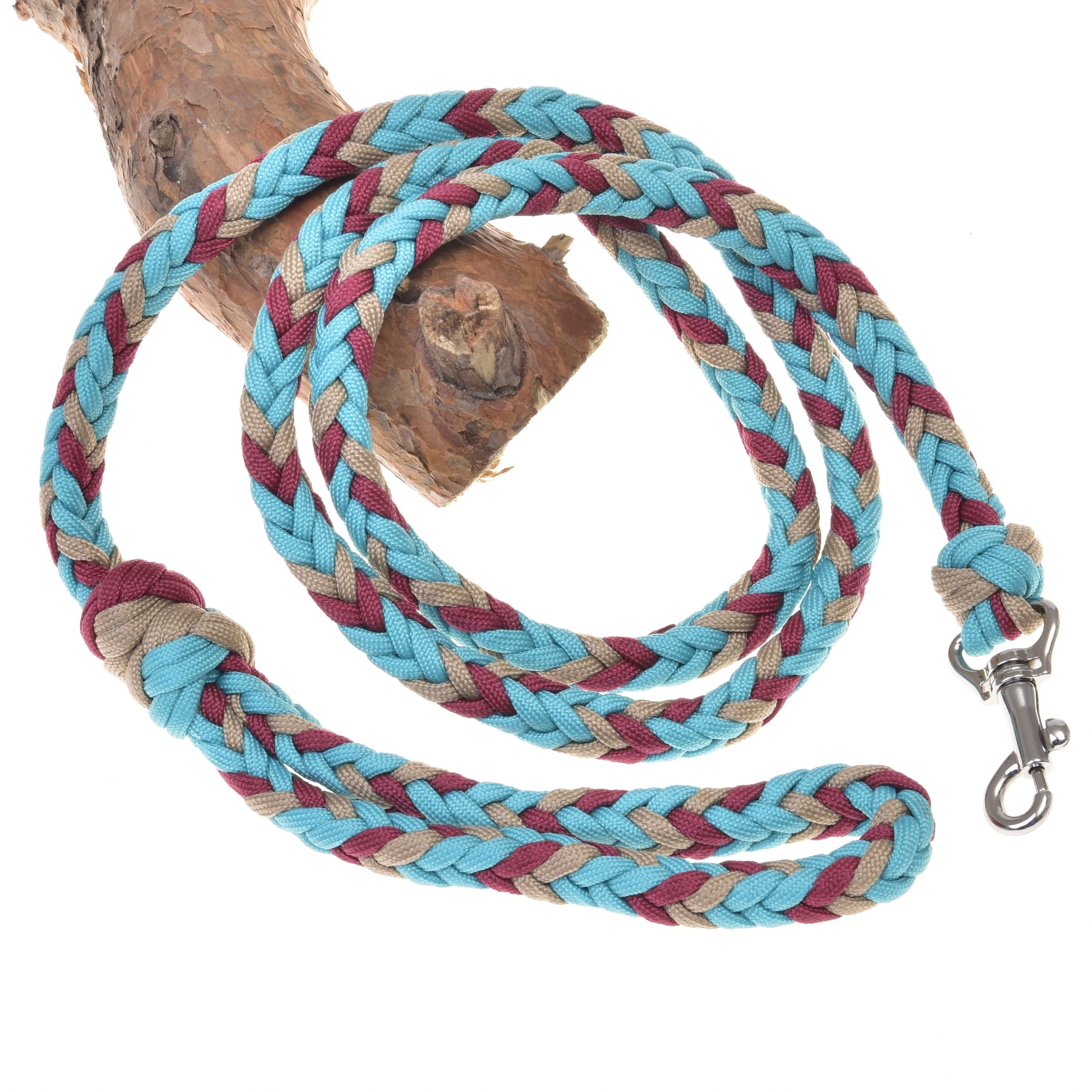 Hobby Horse - Braided lead rope turquise