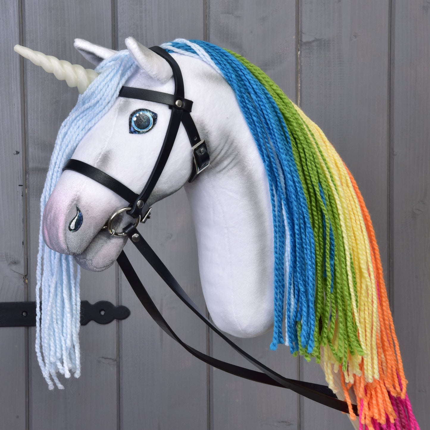 Hobby Horse Unicorn black Halter (size S)