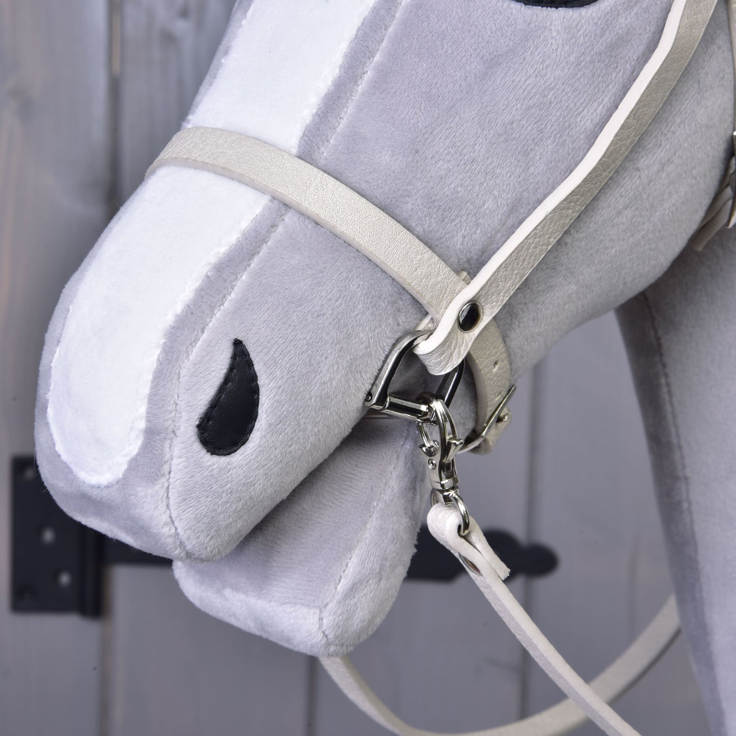 Aqua leatherette set - bridle, reins and martingale 1