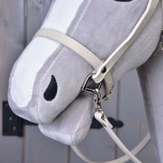 Aqua leatherette set - bridle, reins and martingale