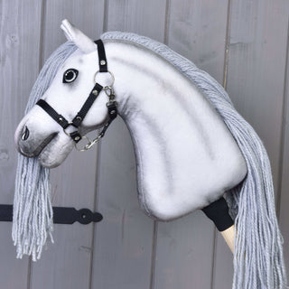 Hobby Horse Unicorn Silver with Bridle and Halter