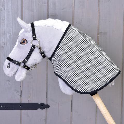 Blanket english black plaid reversible 1