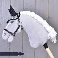 Ear bonnet english black plaid