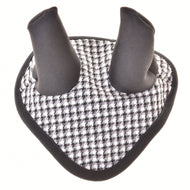 Ear bonnet english black plaid