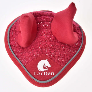 Ear bonnet crocheted Red Sport