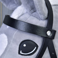 Complete black bridle from leatherette