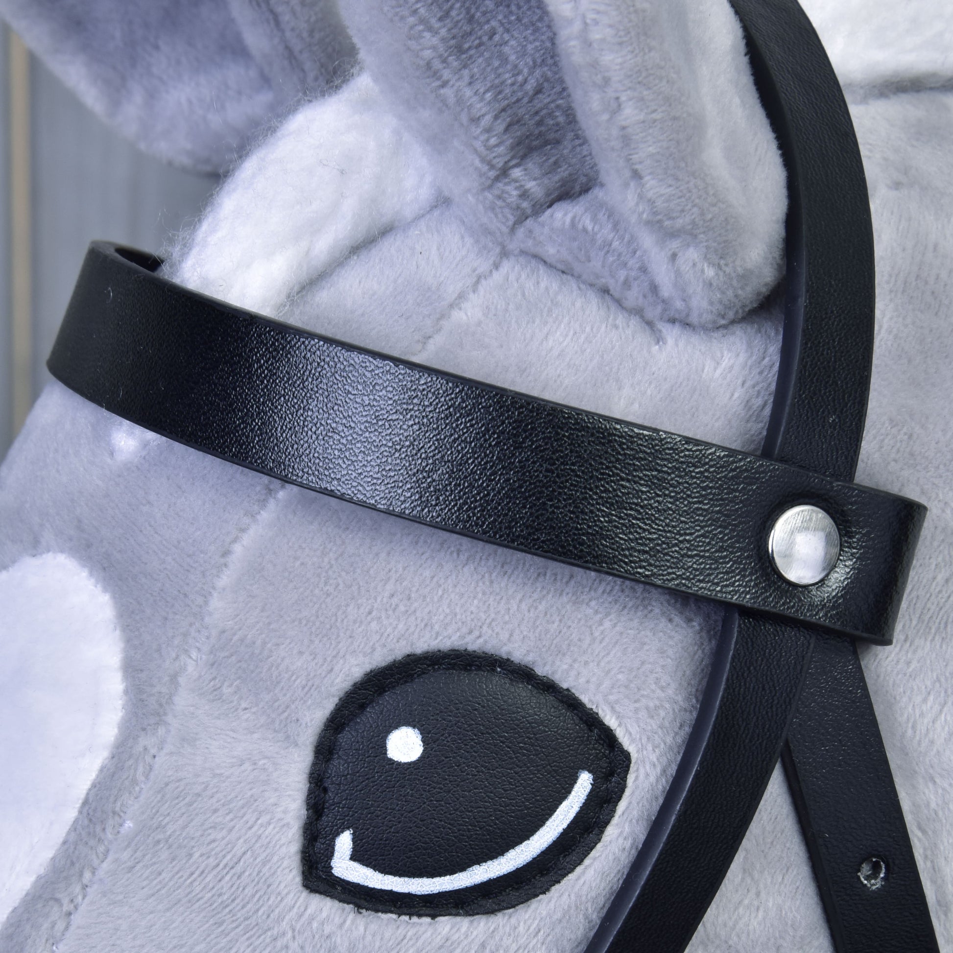 Complete black bridle from leatherette