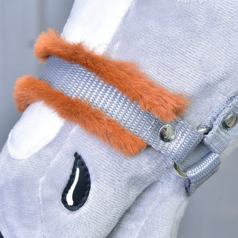 Halter grey with fur 2