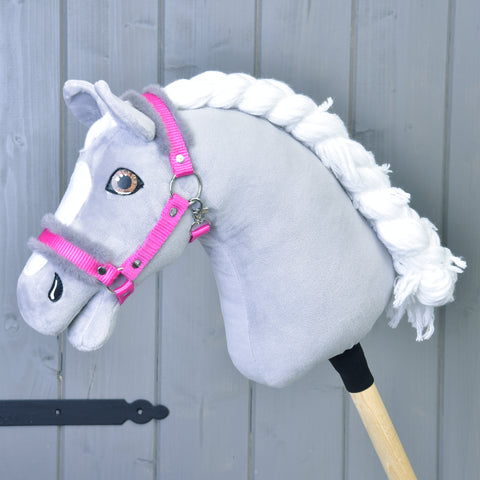 Halter pink with fur 1