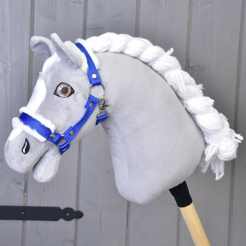 Halter blue with fur 1