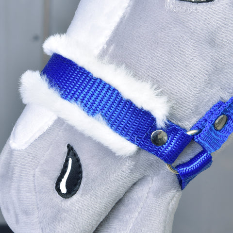 Halter blue with fur 2