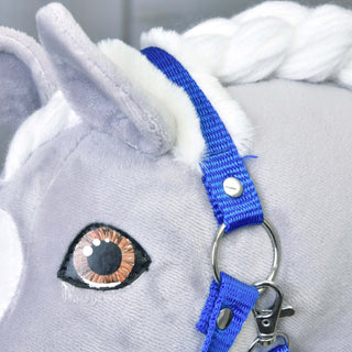 Halter blue with fur