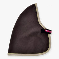 Hobby Horse Stable Blanket Brown Majesty by LarDen in brown fabric with gold-trimmed edges