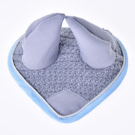 Ear bonnet crocheted grey