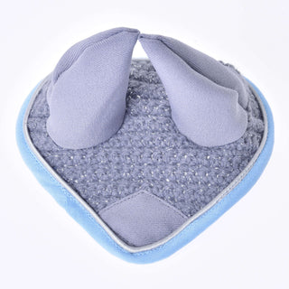 Ear bonnet crocheted grey