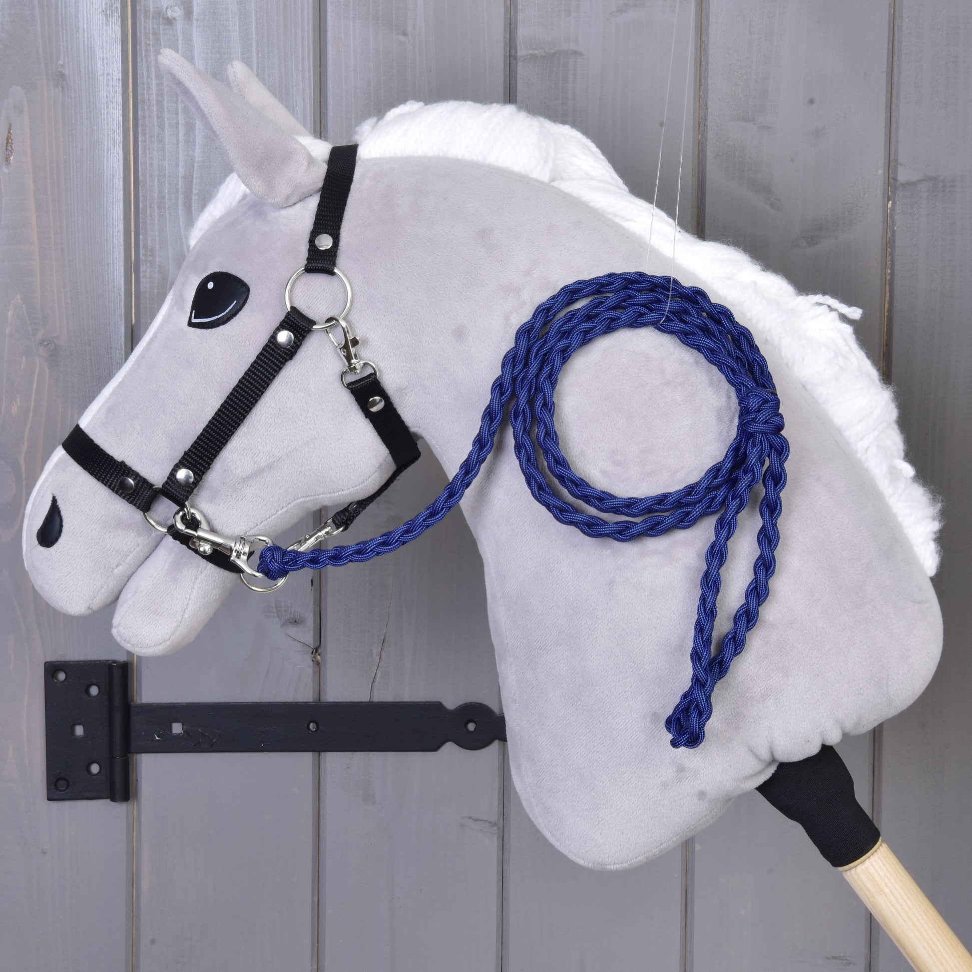 Hobby Horse -  Knitted Lead Rope Royal Blue