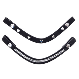 Complete De Luxe bridle with 2 browbands