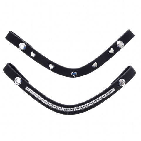 Complete De Luxe bridle with 2 browbands