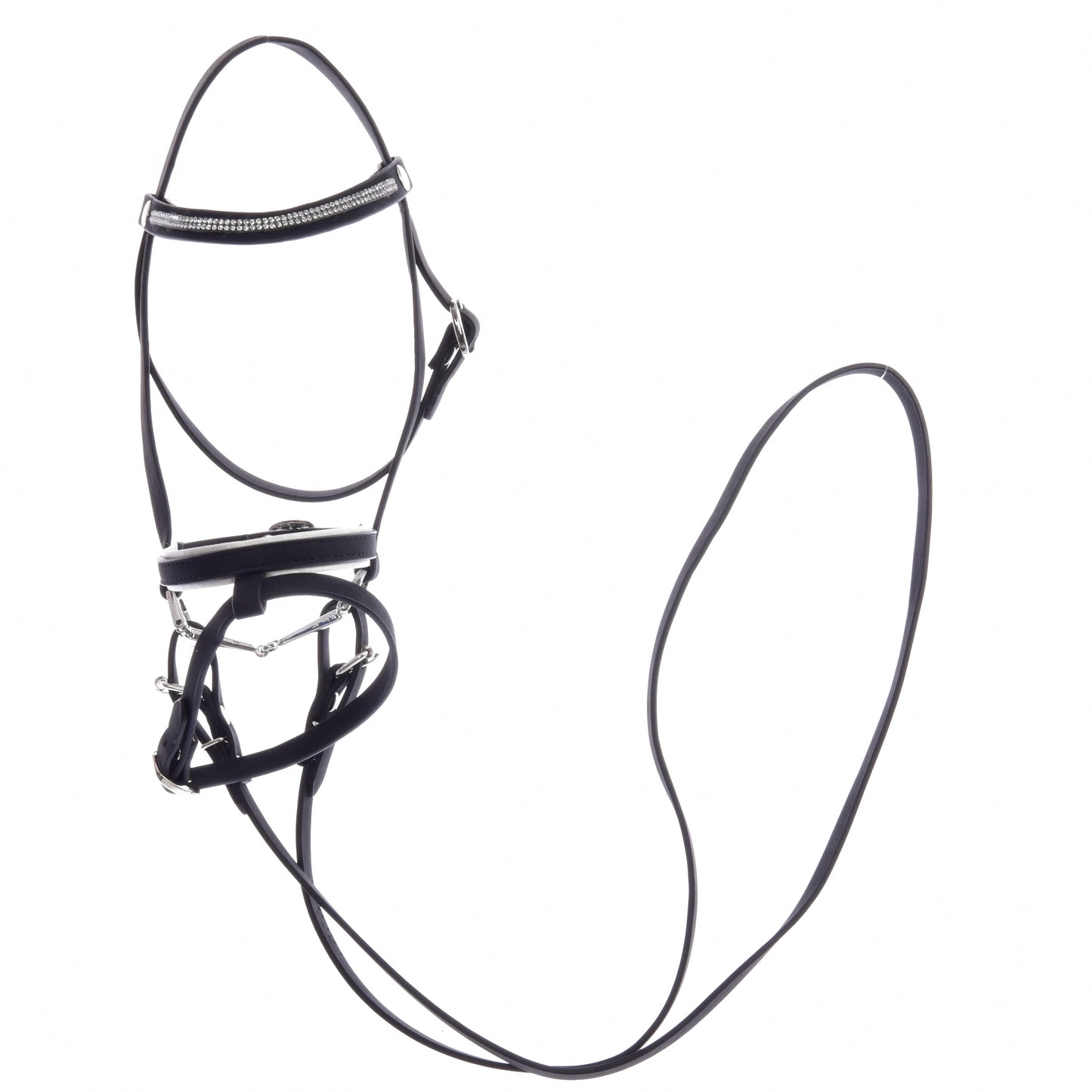 Complete De Luxe bridle with 2 browbands