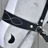 Complete bitless bridle, decorated