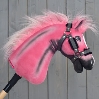 Hobby Horse LarDen Pinkie with a glittery halter