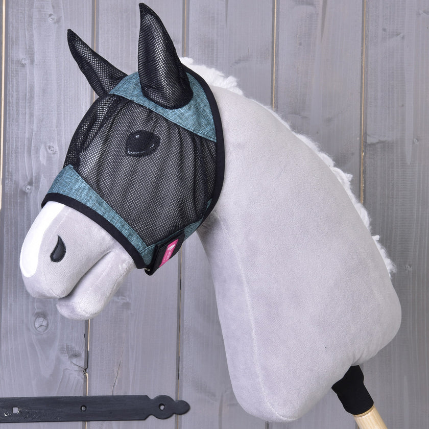Fly Mask De Luxe Turquoise