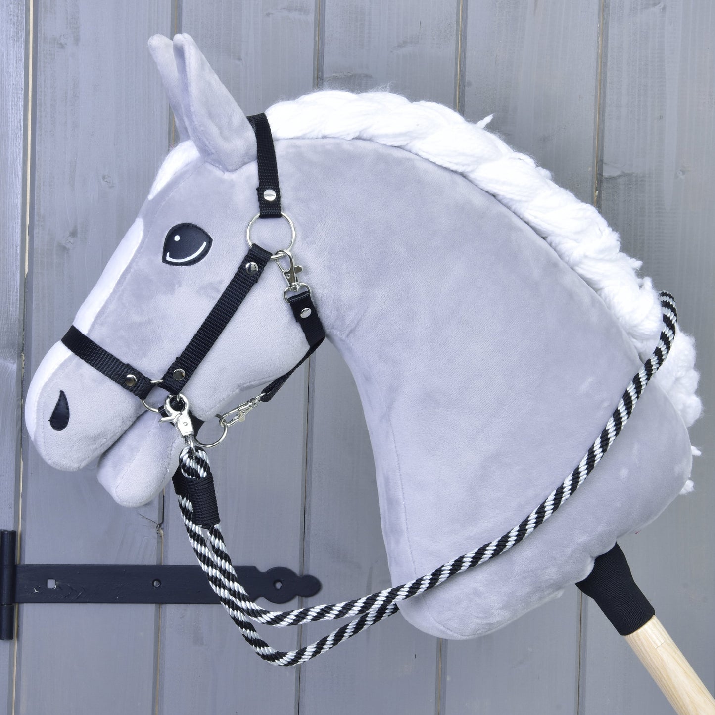 Hobby Horse - Reins black stripe 1