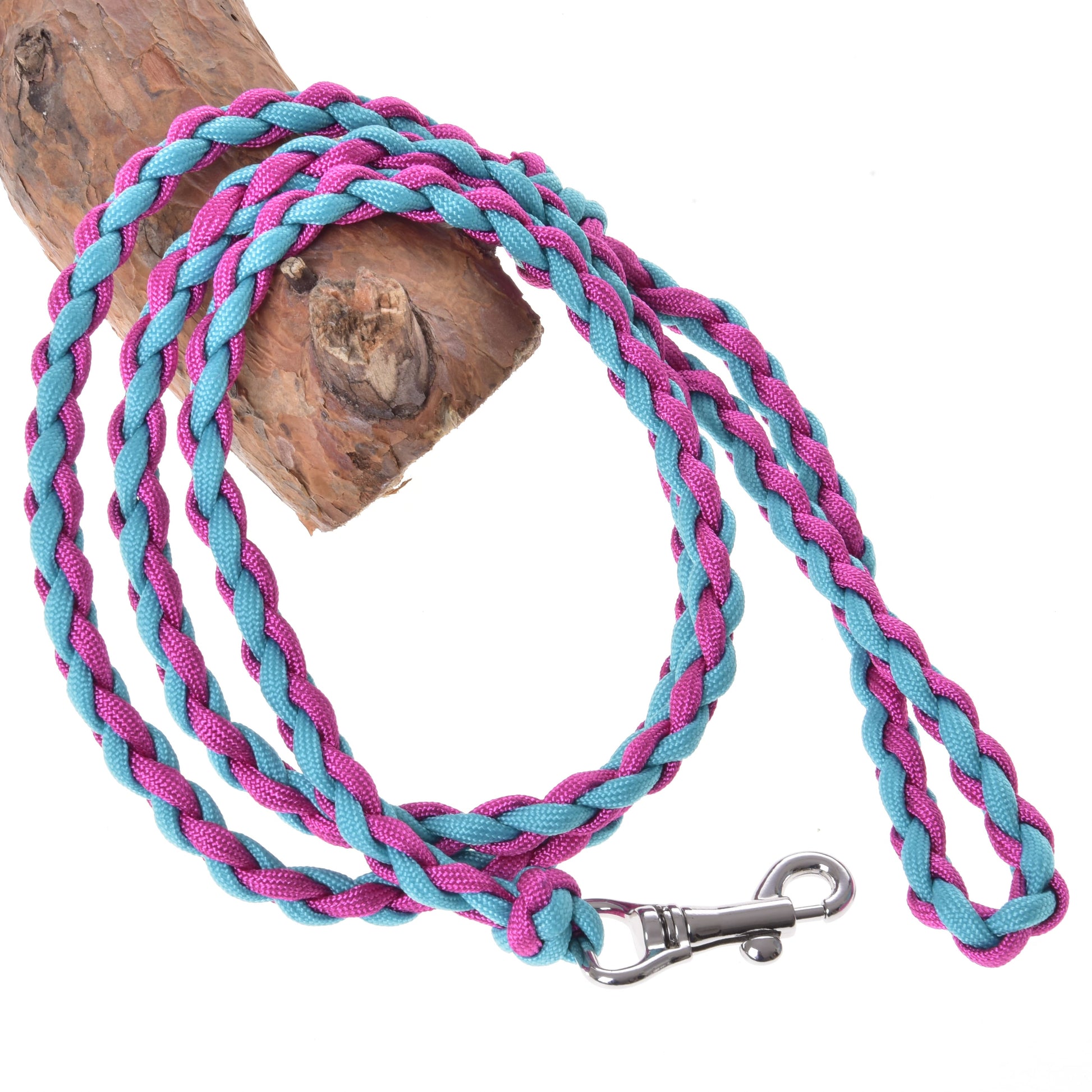 Hobby Horse -  Knitted Lead Rope Pinkie-Blue