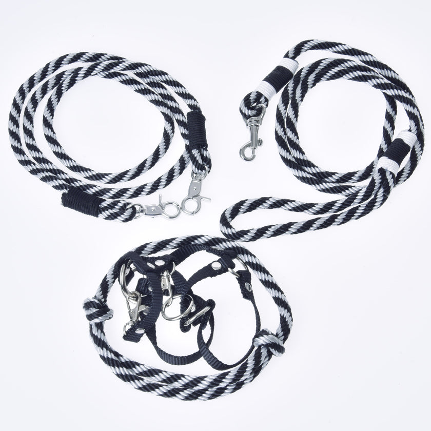 Set Start Black (halter + cordeo + lead rope + reins)